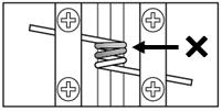 some coils are touched together